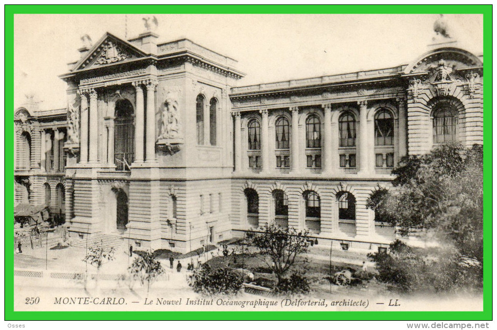 -QUATRE C.P.A MONACO -Musée Océanographique-Nouvel Institut - (rectos Versos) - Palais Princier