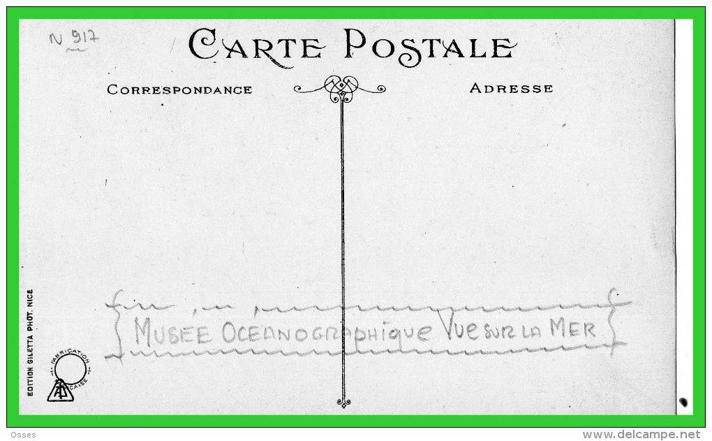 -QUATRE C.P.A MONACO -Musée Océanographique-Nouvel Institut - (rectos versos)