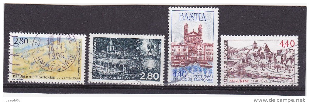 FRANCE   1994  Y.T. N° 2891  à  2894  Oblitéré - Used Stamps