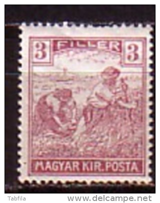 UNGARN / HONGRIE - 1916 - Serie Courant - 3 Fi ** Mi 192 - Neufs