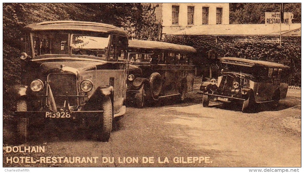 DOLHAIN. 3 X Autocar : Renault Et Autres. Hôtel-Restaurant Du Lion De La Gileppe. - Autres & Non Classés