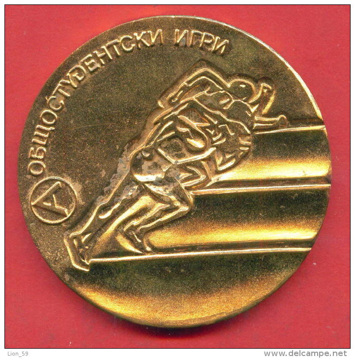 M163 / BOX + SPORT CLUB Akademik  SOFIA - GAMES-student -  Medal Medaille Medaille Bulgaria Bulgarie Bulgarien Bulgarije - Other & Unclassified