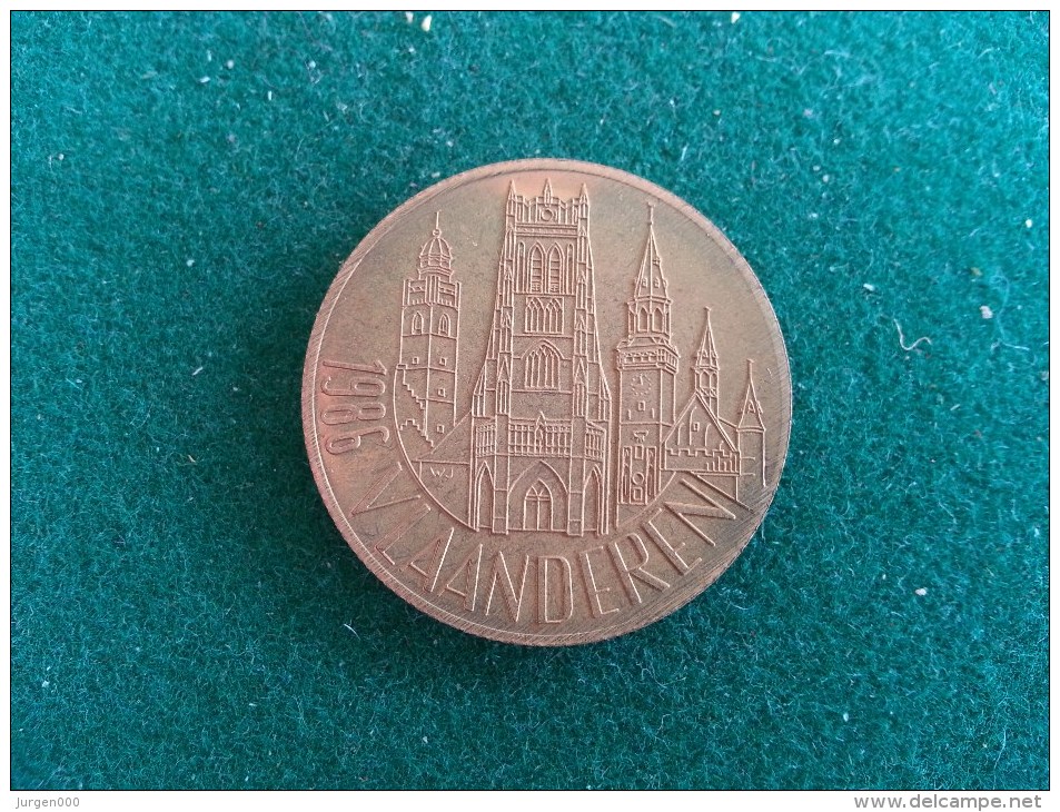 25 Vlaamse Franken, Vlaanderen 1986, 9 Gram (medailles0262) - Altri & Non Classificati