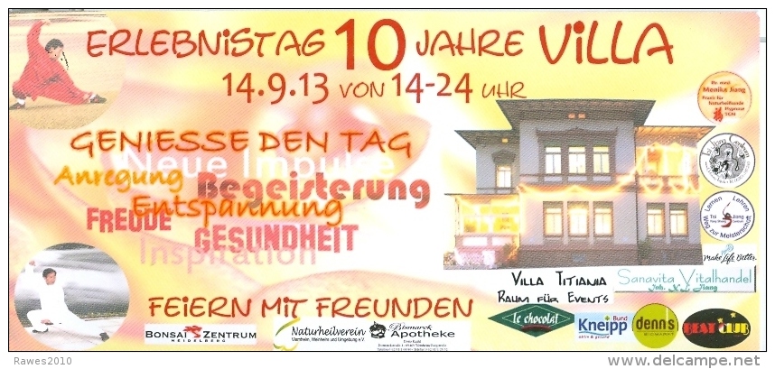 AK Weinheim 2013 10 Jahre Villa Titiania - Salute