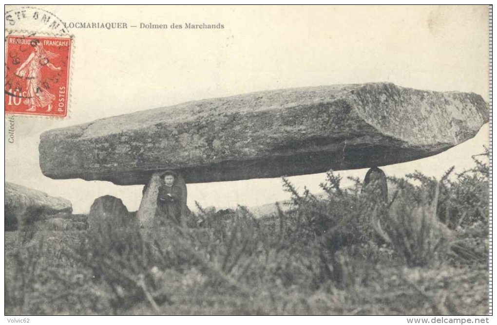 CPA Locmariaquer Dolmen Des Marchands - Locmariaquer