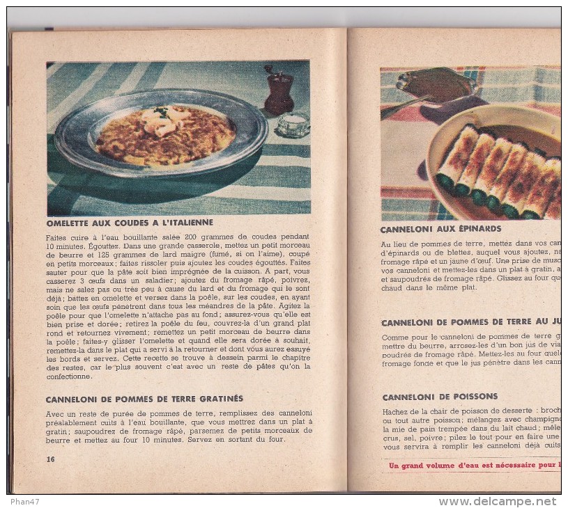 LUSTUCRU Pâtes Aux Oeufs Frais, 200 Recettes, Livret De 1951 - Gastronomie