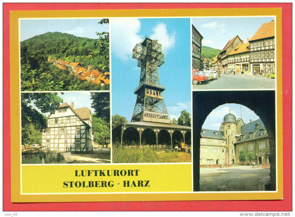 144233 /  LUFTKURORT STOLBERG HARZ ( KR. SANGERHAUSEN ) -  RITTERGASSE  -  DDR Germany Deutschland Allemagne Germania - Stolberg (Harz)