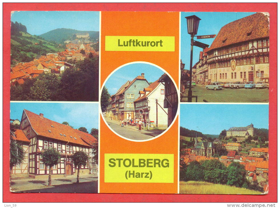 144240 /  LUFTKURORT STOLBERG ( HARZ ) -  TEILANSICHT VON SUD RATHAUS -  DDR Germany Deutschland Allemagne Germania - Stolberg (Harz)