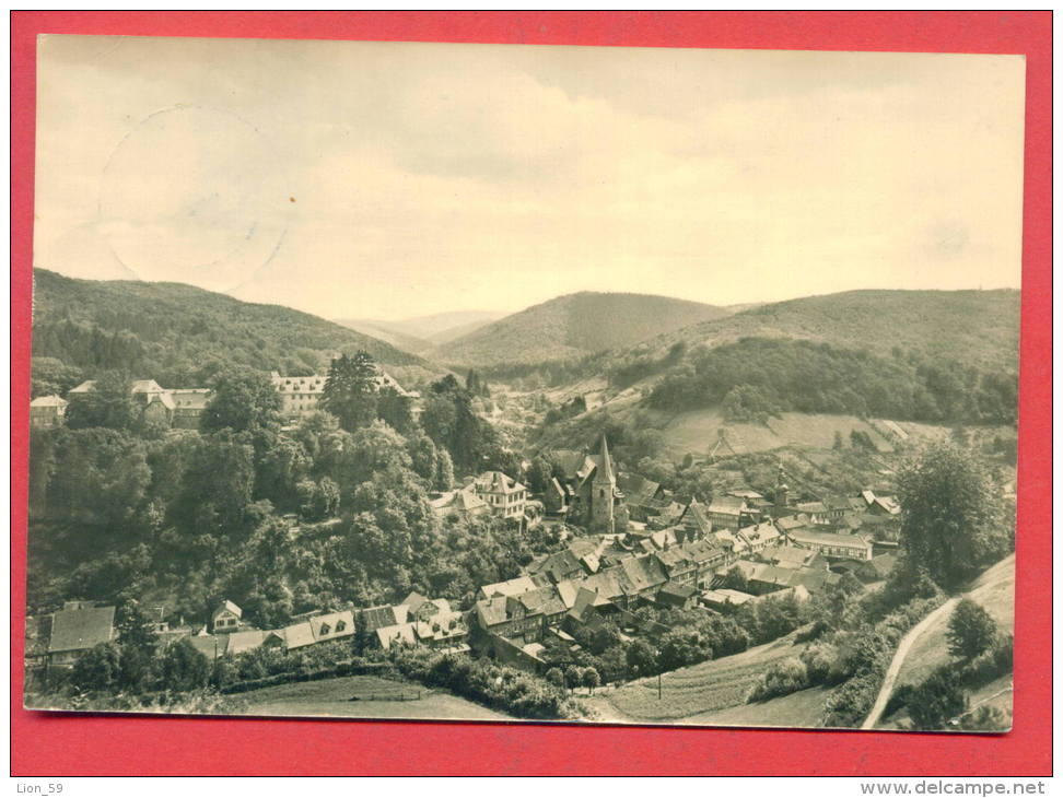 144268 /  LUFTKURORT STOLBERG / HARZ - BLICK VON DER DOLLEBANK -  DDR Germany Deutschland Allemagne Germania - Stolberg (Harz)