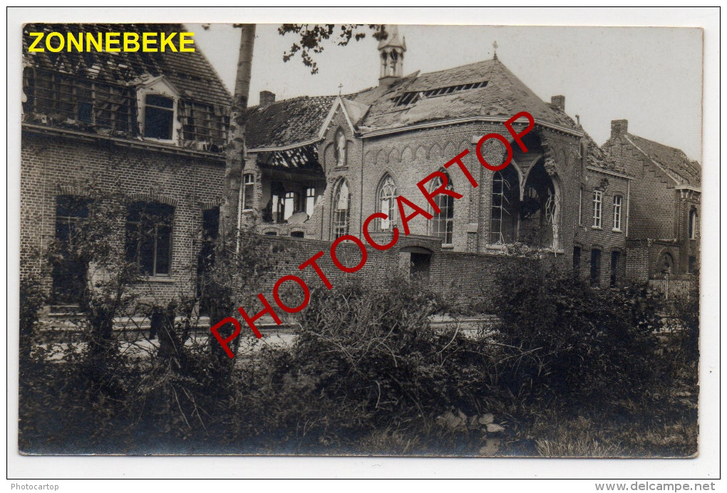 ZONNEBEKE-Carte Photo Allemande-Guerre-14-18-1WK-BELGIQUE-BELGIEN-Flandern- - Zonnebeke