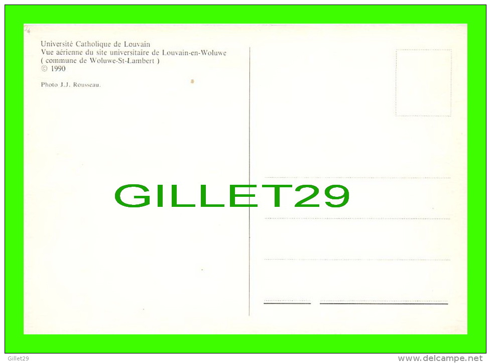 LOUVAIN-LA-NEUVE, BELGIQUE - VUE AÉRIENNE SITE UNIVERSITAIRE - PHOTO, MARIE-CHRISTINE ANTHONISSEN - ÉDITION DIALOGUE - - Ottignies-Louvain-la-Neuve