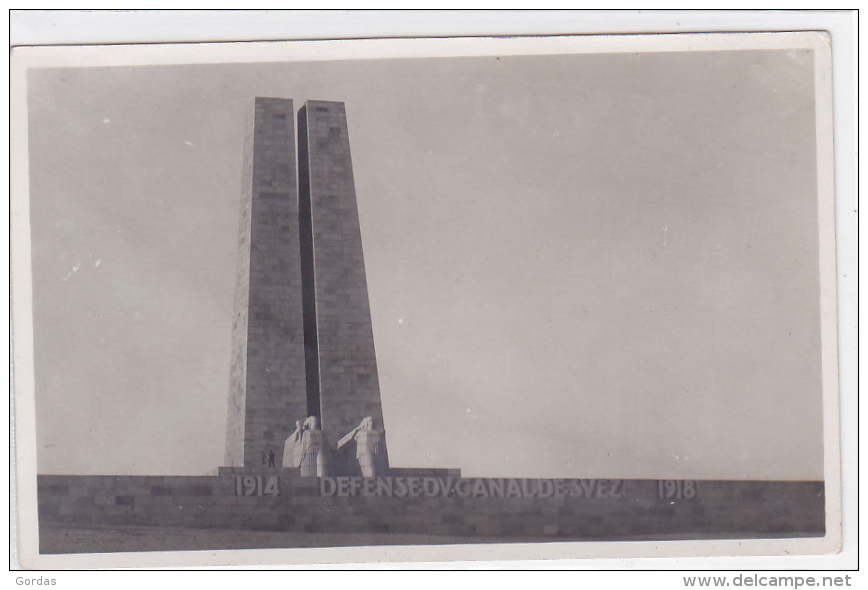 Egypt - Ismailia - Monument - Defense Du Canal De Suez - Ismailia