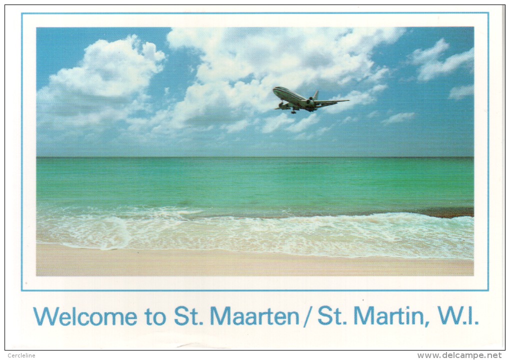 CPM SAINT MARTIN GUADELOUPE CARAIBES WELCOME AVION - Saint Martin