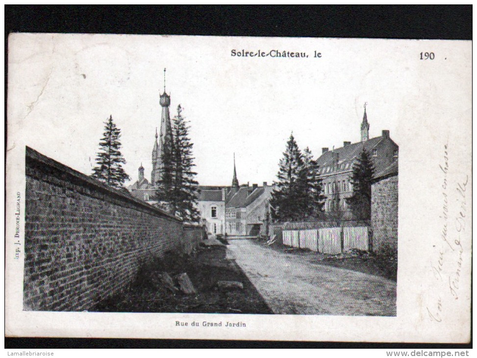 59 - SOIRE LE CHATEAU - RUE DU GRAND JARDIN - Solre Le Chateau