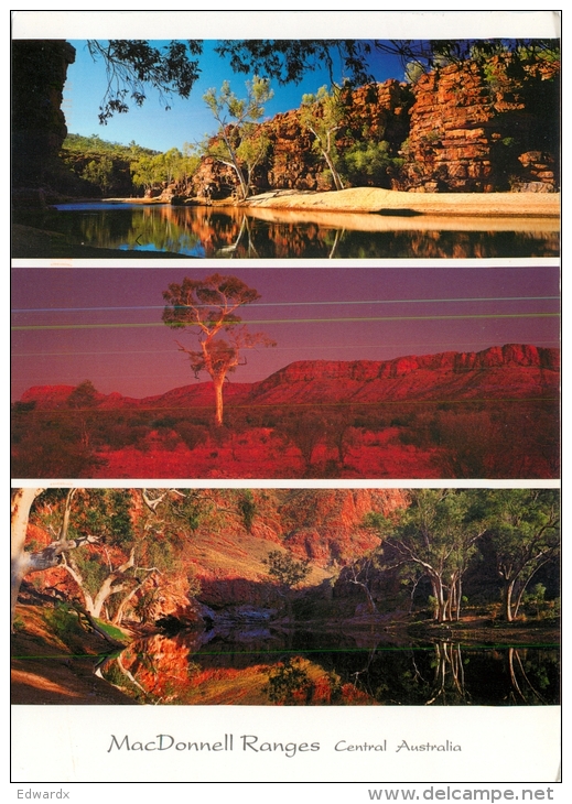 MacDonnell Ranges, Northern Territory, Australia Postcard Used Posted To UK 2005 Stamp - Unclassified