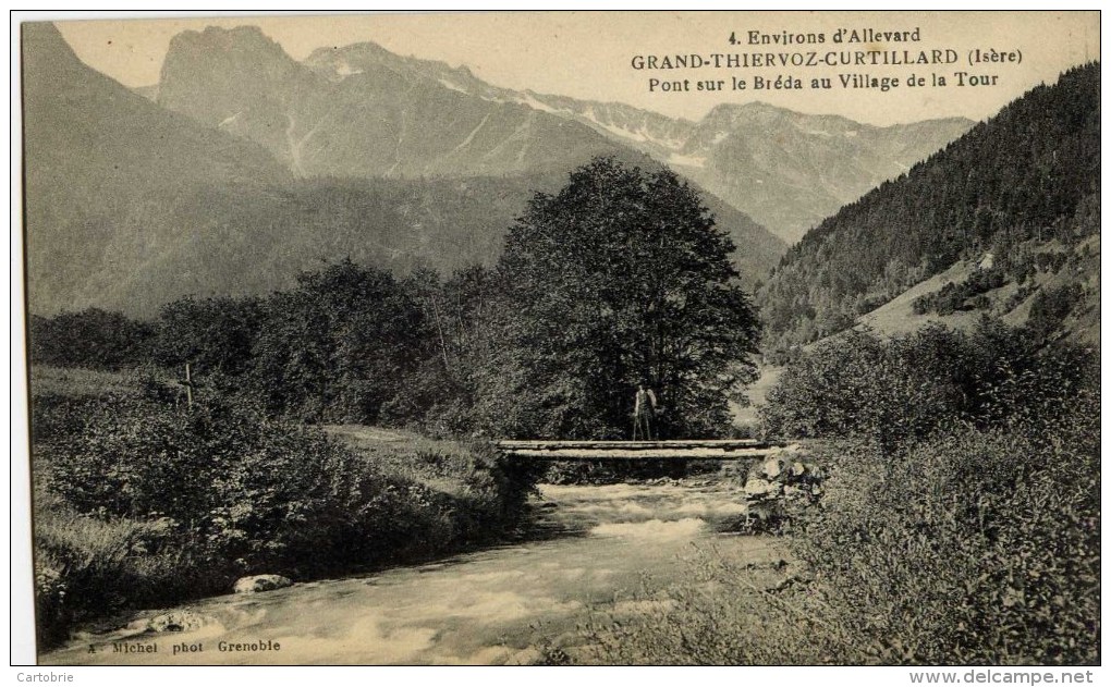 Dépt 38 - GRAND-THIERVOZ-CURTILLARD - Pont Sur Le Bréda Au Village De La Tour - Autres & Non Classés