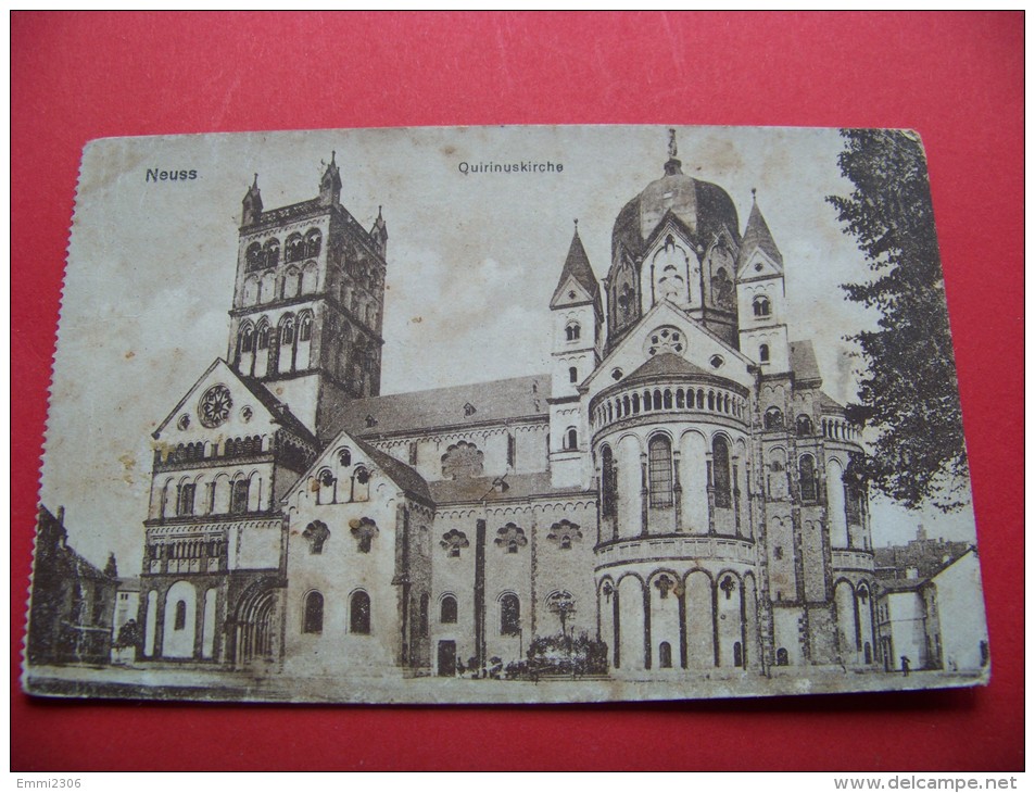 NEUSS - Quirinuskirche     /   Gelaufen    1920      ( T - 12 ) - Neuss