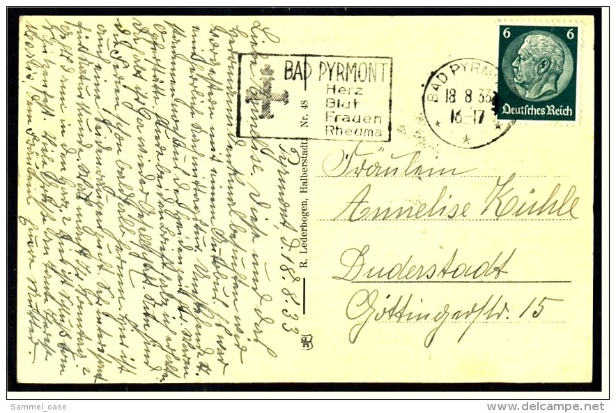 Teutoburger Wald  -  Externsteine Landseite  -  Ansichtskarte Ca.1933   (3117) - Detmold