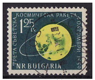 45-309 // BG - 1960  SOVIET MOON PROBE * LUNIK III * Mi 1152 A O - Used Stamps