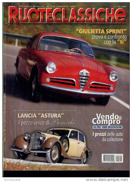 RUOTECLASSICHE 125 ALFA ROMEO GIULIETTA SPRINT A CONFRONTO CON LA TI - Transportation