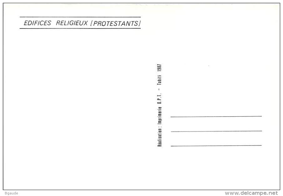 POLYNESIE FRANCAISE  CARTE MAXIMUM  NUM-YVERT PA 194 EGLISES ET EDIFICES RELIGIEUX - Cartes-maximum