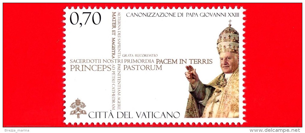 Nuovo - MNH - VATICANO - 2014 - Canonizzazione Di Papa Giovanni XXIII - Ritratto - 0,70 - Neufs