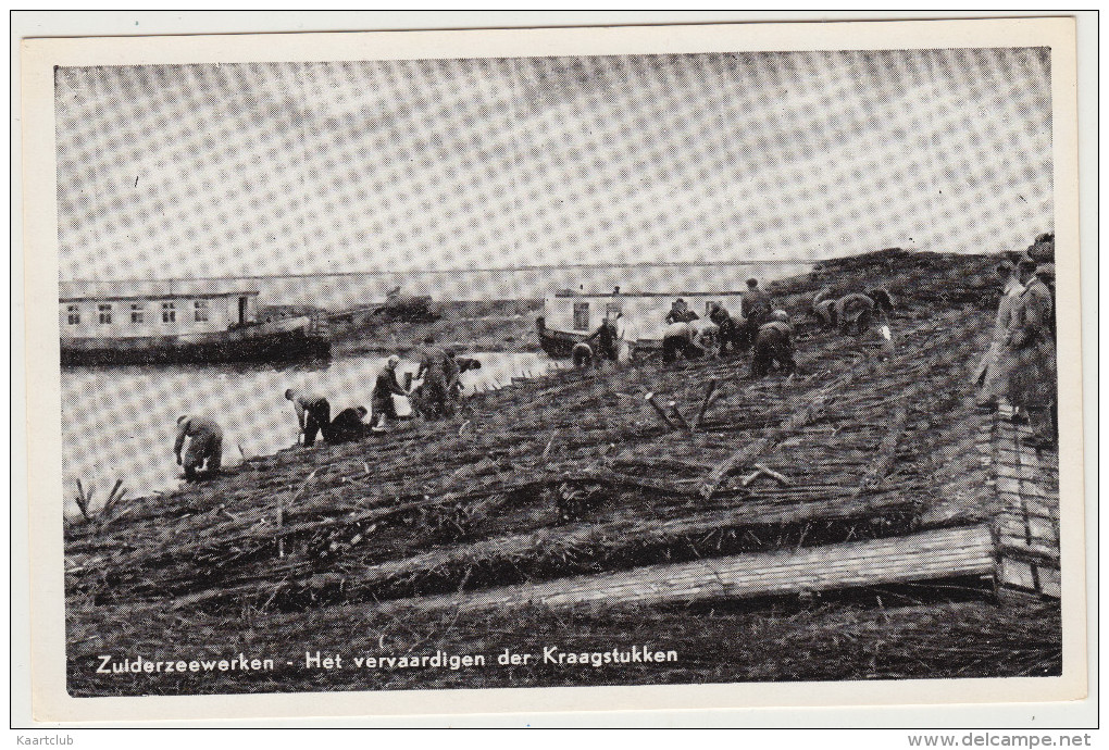 Zuiderzeewerken - Het  Vervaardigen Der  Kraagstukken    -  Flevoland -   Nederland/Holland - Autres & Non Classés