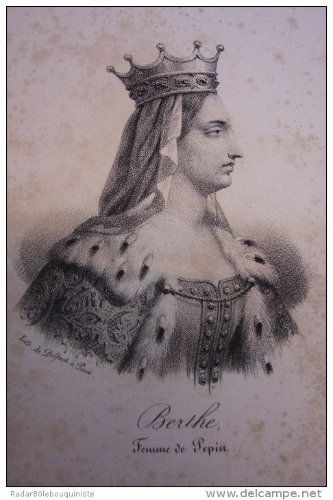 184 portraits historiques.de CLODION à henri DUC D'ORLEANS.litho.de DELPECH à PARIS.25 cm X 17 cm.