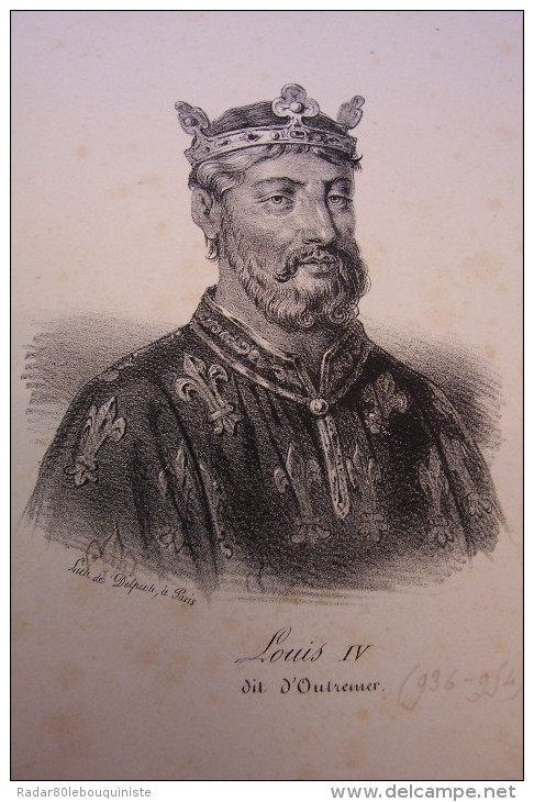 184 portraits historiques.de CLODION à henri DUC D'ORLEANS.litho.de DELPECH à PARIS.25 cm X 17 cm.