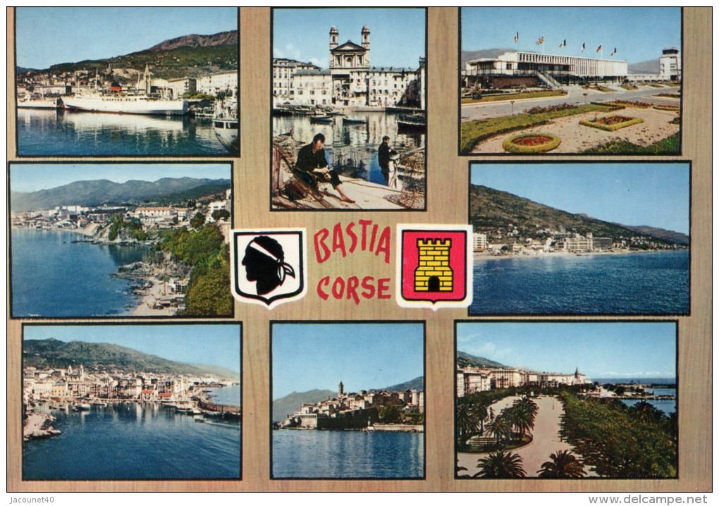 Bastia 20 Carte Multi Vue Ecrite - Bastia