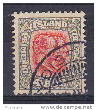 Iceland 1907 Mi. 50     4 A Könige Christian IX & Frederik VIII. - Usados
