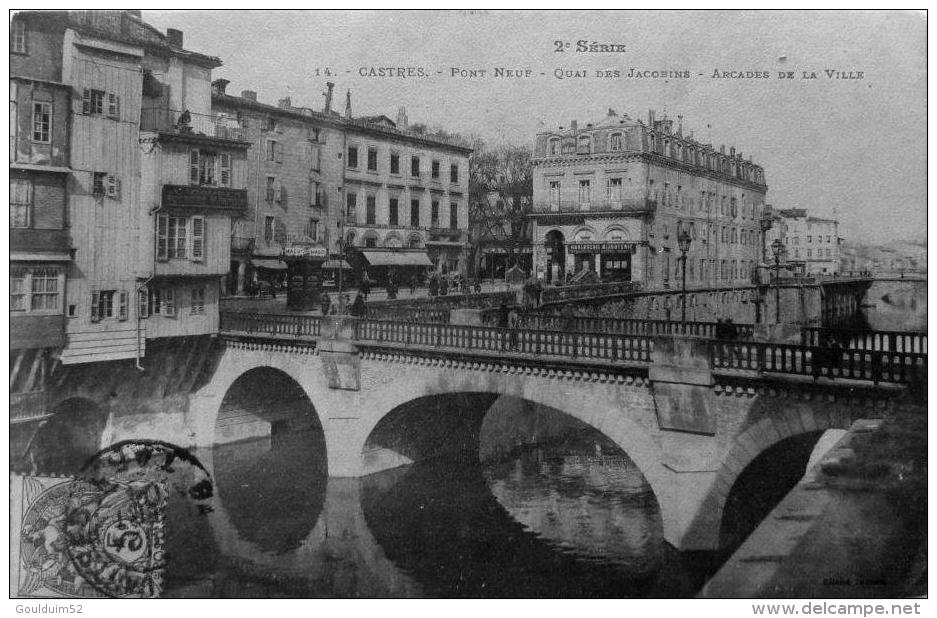 Pont Neuf, Quai Des Jacobins, Arcades De La Ville - Castres