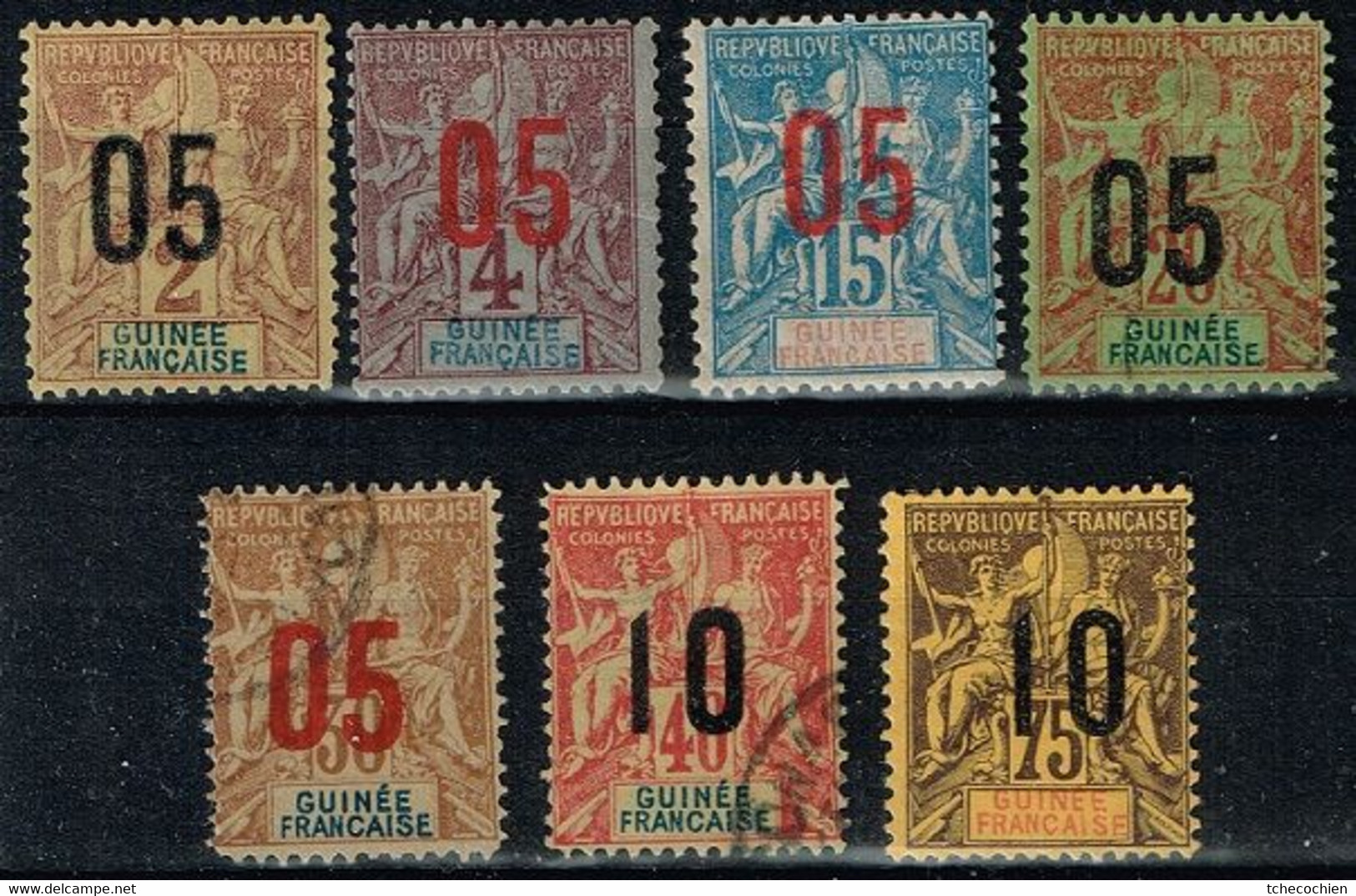 Guinée Française - 1912 - Y&T N° 48 à 54, Neufs Avec Traces De Charnières Ou Oblitérés - Nuevos