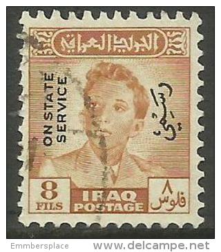 Iraq - 1948 King FaisaI II Official 8f  FU   SG O306  Sc O129 - Iraq