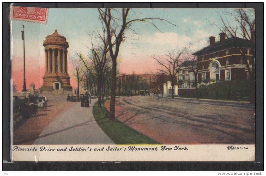 Riverside Drive And Soldier's And Sailor's Monument , New York - Autres Monuments, édifices