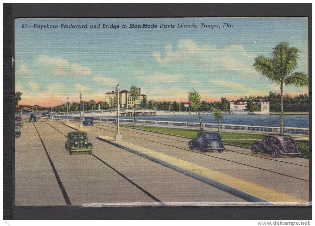 Bayshore Boulevard And Bridge To Man-Made Davis Islands , Tampa - Tampa