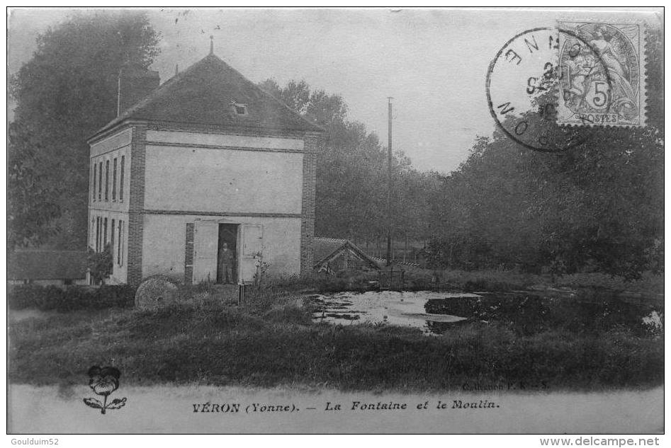 La Fontaine Et Le Moulin - Veron