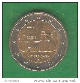 2 € ALLEMAGNE NIEDERSACHSEN 2014 D Circulée (PRIX FIXE) (BK1) - Allemagne