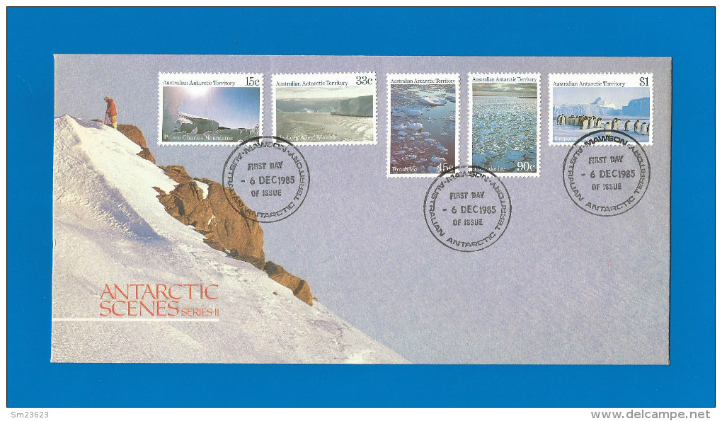 AAT  1985  Mi.Nr. 64,67,68,70,71 - Expeditions MAWSON - FDC 06. Dec.1985 - FDC