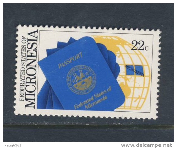 MICRONESIE 1986 PASSEPORT MICRONESIEN Sc N°53 NEUF MNH** - Micronésie