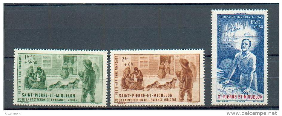SPM 521 - YT PA 1 à 3 * - Unused Stamps