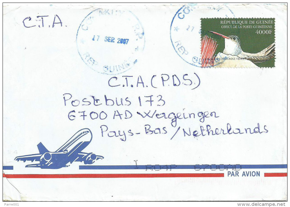 Guinee Guinea 2007 Conakry Colibri Bird Cover - Guinee (1958-...)