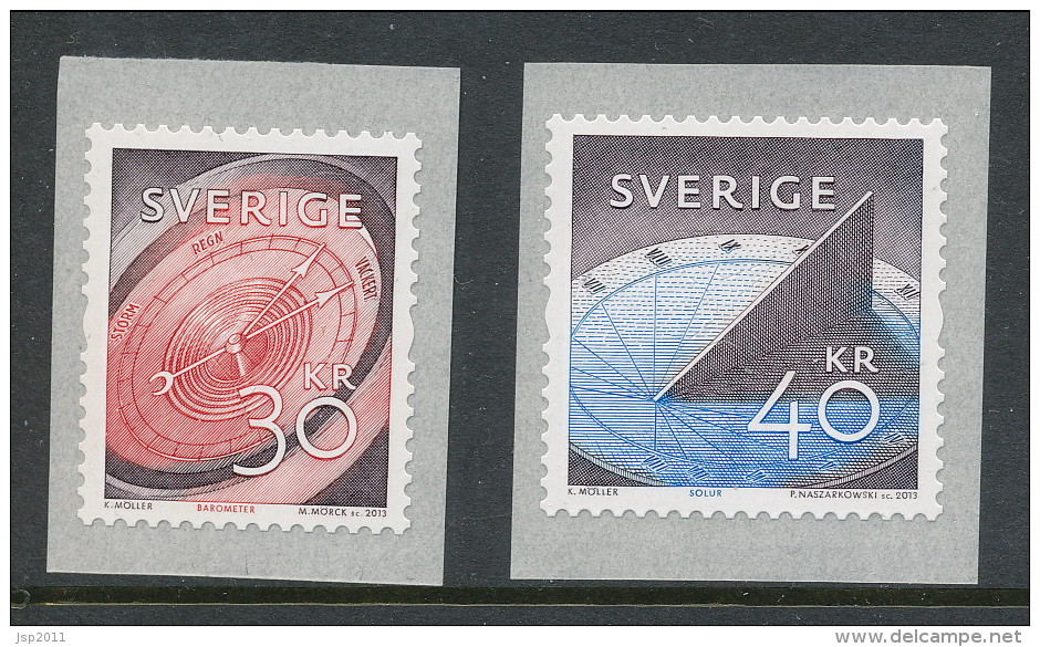 Sweden 2013 Facit # 2956-2957. Messuring Time &amp; Space.  MNH (**) - Nuovi