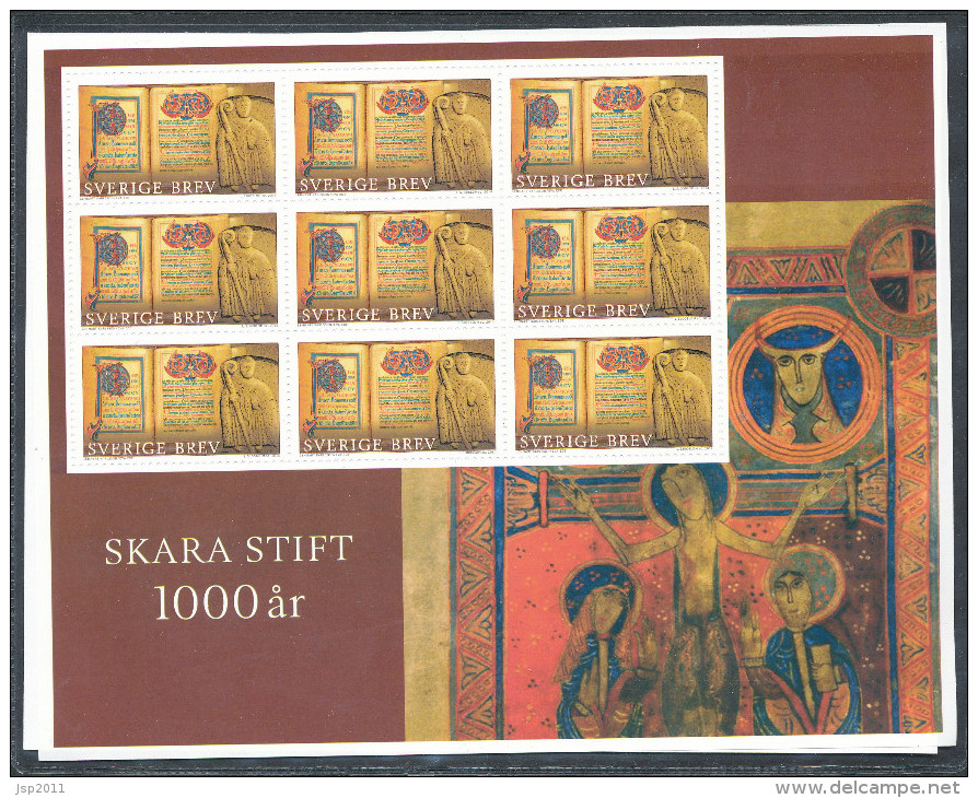 Sweden 2014. Facit SS 28. Skara Stift 1000 år, MNH (**) - Blocs-feuillets