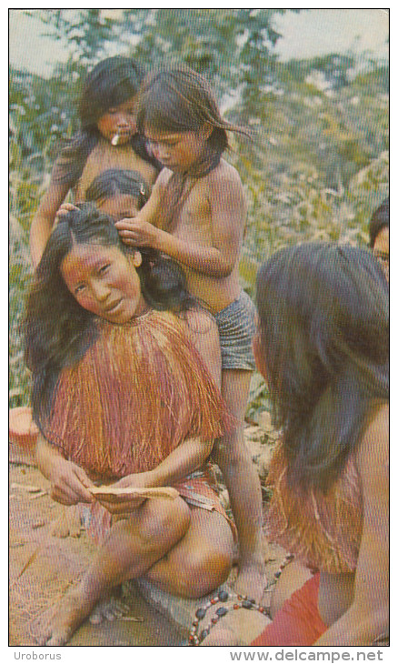 PERU - Yagua Women Lice Picking - Peru