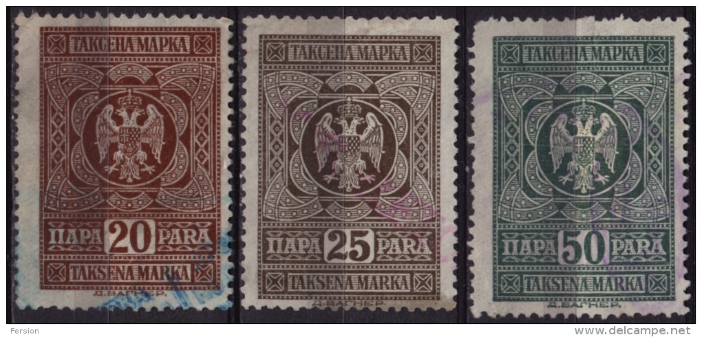 Yugoslavia 1930 1932 - REVENUE / TAX Stamp - LOT - Used - Dienstzegels