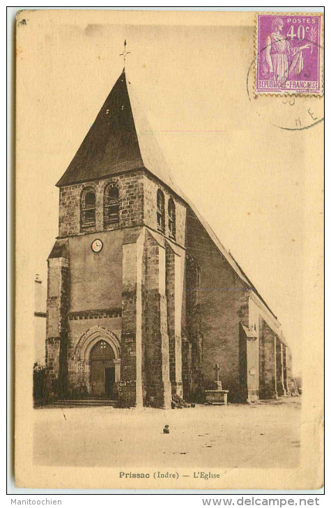 DEP 36 PRISSAC EGLISE - Autres & Non Classés