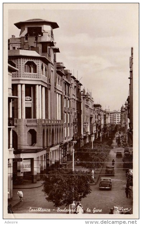 CASABLANCA - Boulevard De La Gare, Fotokarte Nicht Gelaufen 1935? - Casablanca