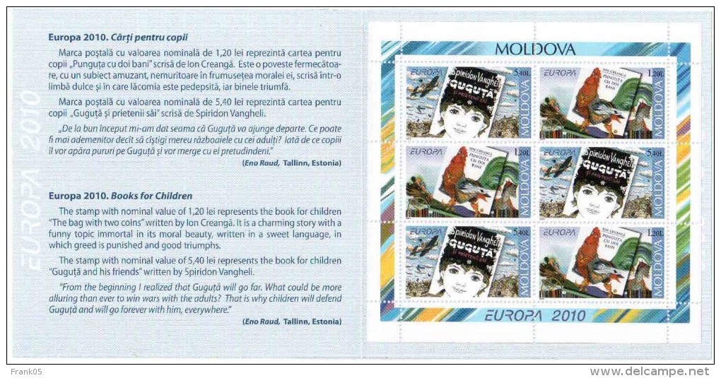 Moldawien / Moldova / Moldavie 2010 MH/booklet EUROPA ** - 2010