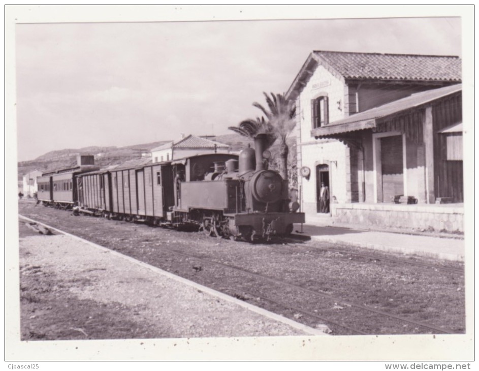 CHEMINS DE FER - TRAINS - CPM - ARRIVEE D'UN TRAIN POUR VELEZ A RINCON DE LA VICTORIA - 20.01.1962 - CPM ANIMEE - Trains